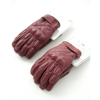 Burgundy Waterproof/Breathable gloves - Concept Racer