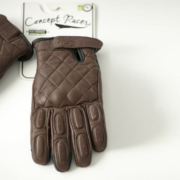 Brown Waterproof/Breathable Gloves - Concept Racer